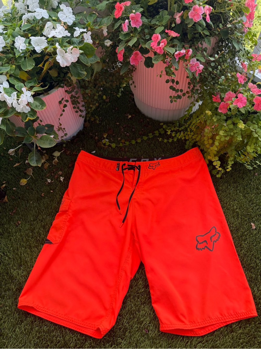 FOX Racing Men’s Overhead Boardshorts Swim Trunks | Blaze Orange | Size 36